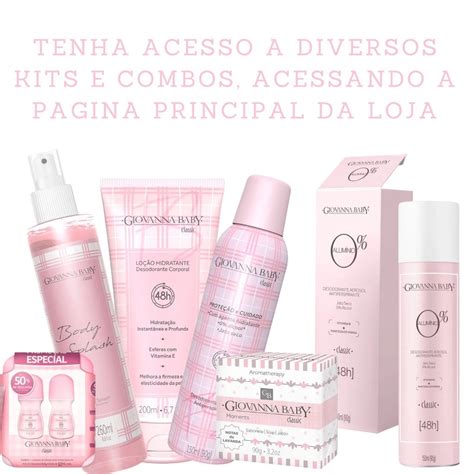 Kit Giovanna Baby Body Splash Classic Loção Hidratante Classic Sabonete