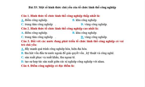 1200 Câu Trắc Nghiệm Địa Lí 10 Theo Từng Bài Học Cả Năm Có Đáp Án