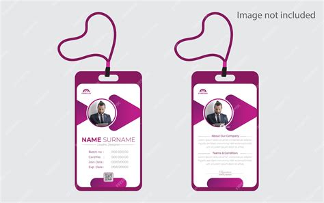 Premium Vector Modern Id Card Design Template For Multipurpose Simple