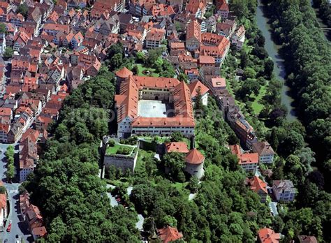 Tübingen von oben Schloss Hohentübingen