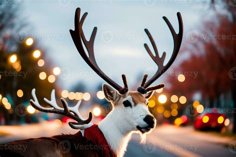 Whimsical Reindeer Antlers for Cars Spread Holiday Cheer on the Road. AI Generated. 31721034 ...