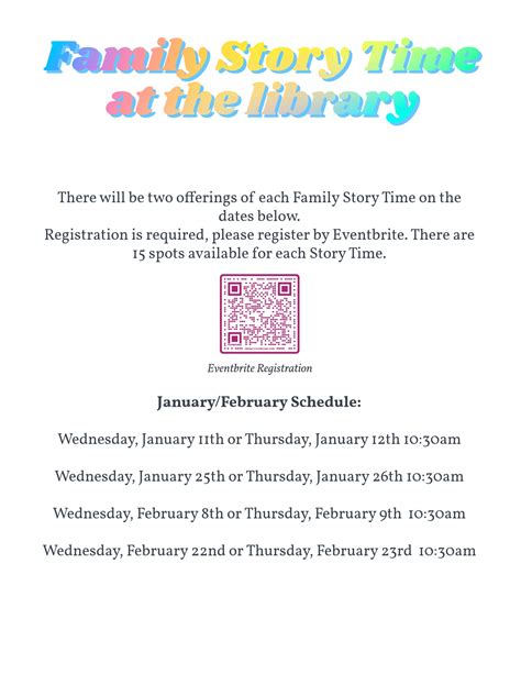 Family Story Time at the Library – Bowman Regional Public Library