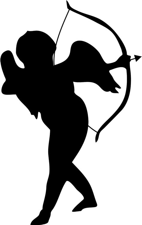 Download Small Cupid Silhouette Cupid Silhouette Clipart Cupid