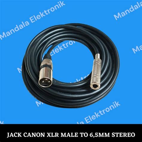 Jual Kabel Jack Xlr Male To Sambungan Jack Akai Stereo 6 5mm 2 Meter Di