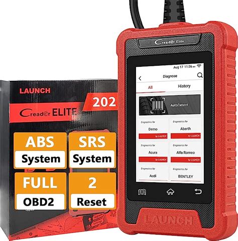 Launch Creader Elite Obd Scanner Abs Srs Code Reader Oil