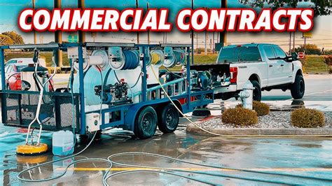 Pressure Washing Contracts Commercial Jobs Youtube