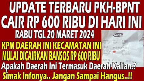 CAIR RP 600 RIBU BAGI KPM PKH BPNT APAKAH INI BLT MITIGASI CAIR Pkh