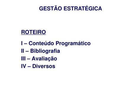 Ppt GestÃo EstratÉgica Powerpoint Presentation Free Download Id