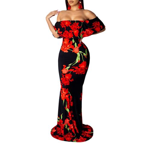 Women S Sexy Off Shoulder Maxi Dress High Quality Women S Sexy Off Shoulder Maxi Dress On