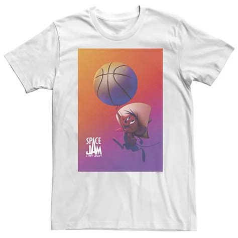 Big & Tall Space Jam: A New Legacy Speedy Gonzales Basketball Poster Tee