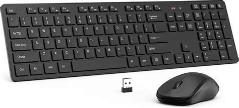 Deeliva Wireless Quiet Keyboard and Mouse Combo for Computer, Laptop ...