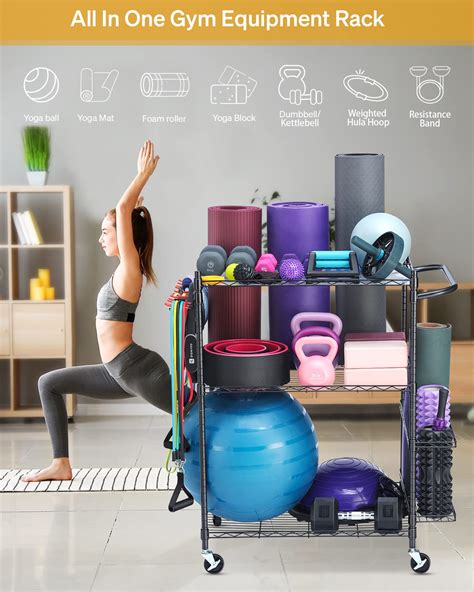 Snapklik Yoga Mat Storage Rack Home Gym Workout Equipment