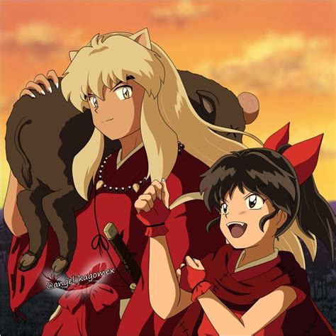 Inuyasha And His Daughter Moroha In Dinner Hunting Kagome And Inuyasha