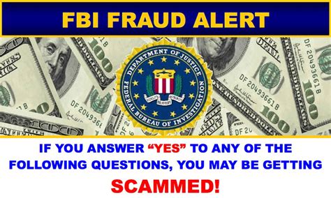 FBI Fraud Alert You Could Be Getting Scammed