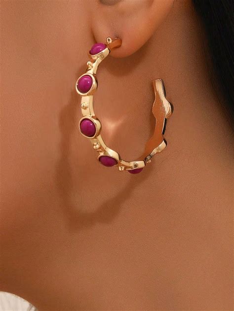 Paire De Boucles D Oreilles De Style Europ En Et Am Ricain Des