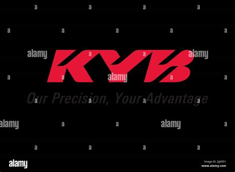 Kayaba Industry Logo Black Background Stock Photo Alamy