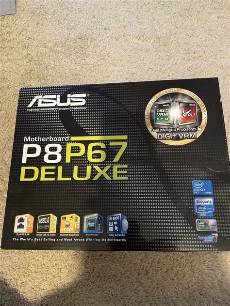 Asustek Computer P8p67 Deluxe Lga 1155 Intel Motherboard For Sale In