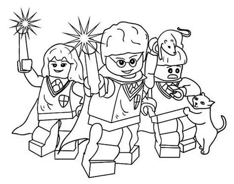 Coloring Pages Harry Potter Lego Coloring Book