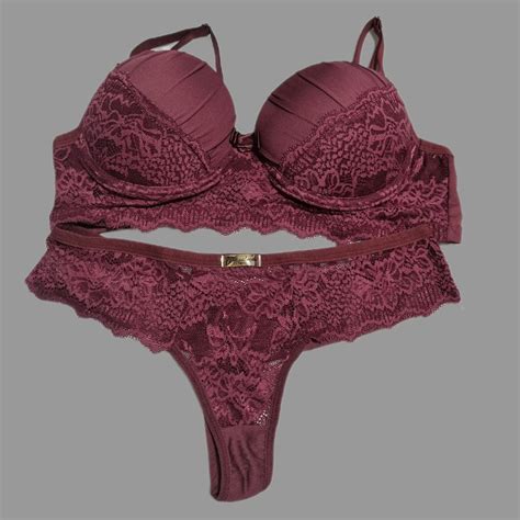 Conjunto de Lingerie Lingerie Feminina Pura Sedução Nunca Usado 85309172 enjoei