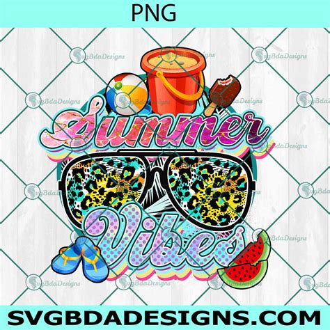 Summer Vibes Png Sublimation Hello Summer Sublimation Svgbdadesigns