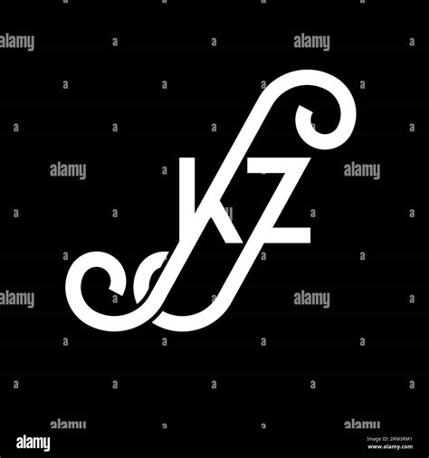 Kz Letter Logo Design Initial Letters Kz Logo Icon Abstract Letter Kz Minimal Logo Design