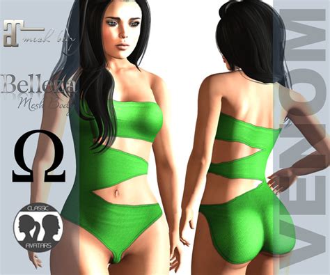 Second Life Marketplace Venom Boxed Green Nohemi Suit