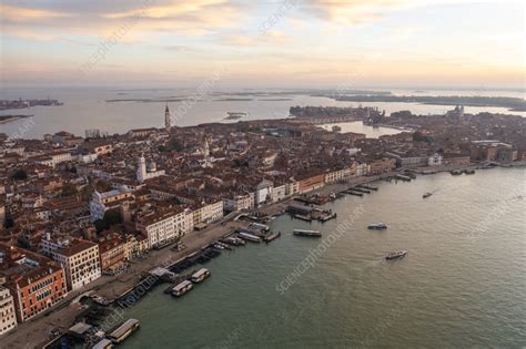 Aerial view of Venice downtown, Venice, Italy - Stock Image - F039/0303 - Science Photo Library