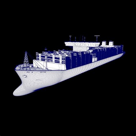 3D Large Container Ship Maersk Line Model - TurboSquid 2040104