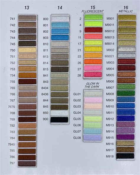 Why This Exquisite Thread Color Chart Has A Surprisingly Wide Range - DADA