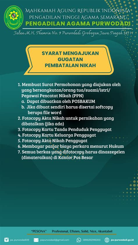 Website Resmi Pengadilan Agama Kelas 1A Purwodadi Ucapan Selamat