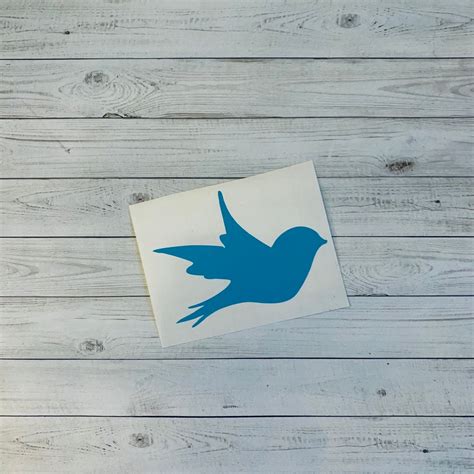 Bird Decal Bird Vinyl Decal Bird Sticker Blue Bird Decal Etsy