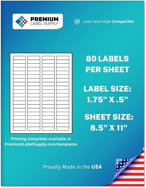 Amazon Avery Laser Inkjet Labels Removable Inch X