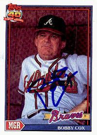 Bobby Cox Autographed Card