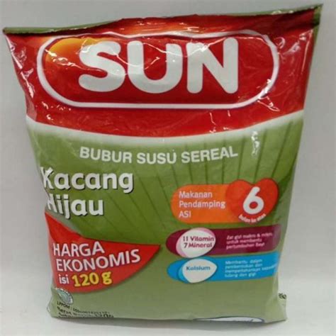 Jual SUN BUBUR SEREAL SUSU KACANG HIJAU SACHET 120gr Di Seller