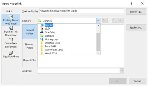 PowerPoint 2016: Hyperlinks