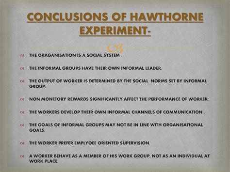 hawthorne experiment effect & impact on modern industry