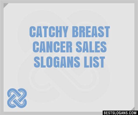 100 Catchy Breast Cancer Sales Slogans 2024 Generator Phrases And Taglines