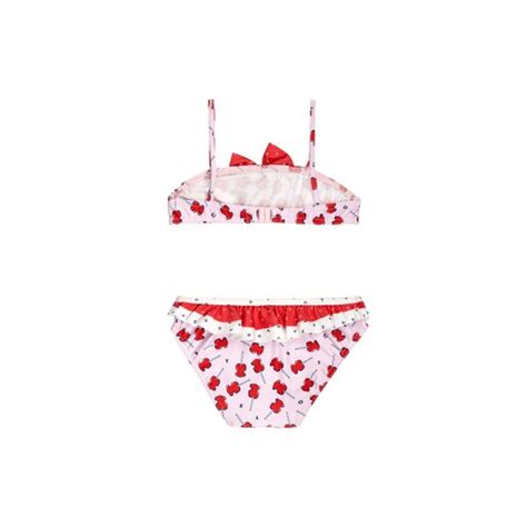 Bikini Con Lazo Y Volantes Piruleta Rosa Tous