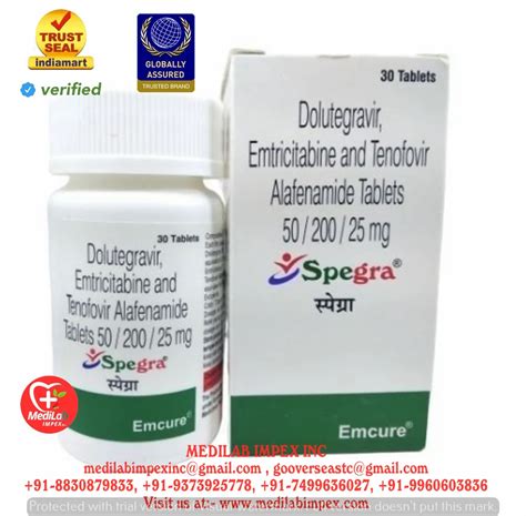 Dolutegravir Emtricitabine Tenofovir Alafenamide Tablets Mg At Best