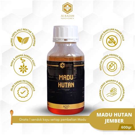 Jual Madu Hutan Meru Betiri Jember Apis Dorsata Asli Murni Gr