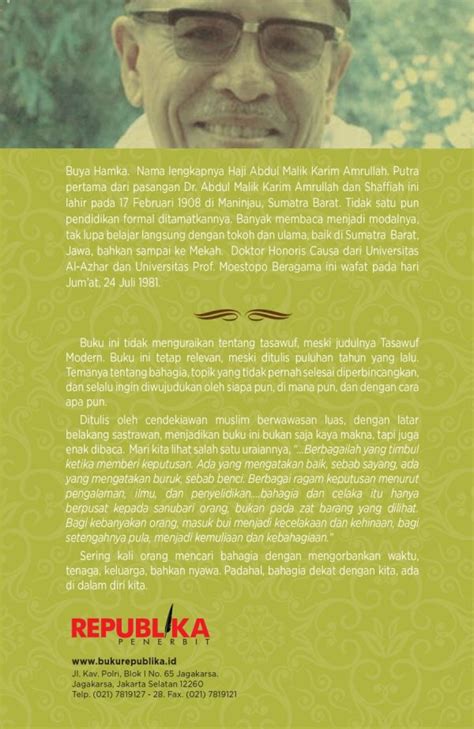 Harga Buku Tasawuf Modern Karya Buya Hamka Republika 21