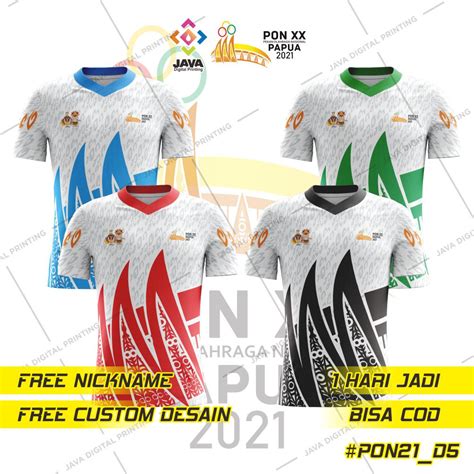 Jual Jersey Baju Kaos Pon Papua D Free Nickname Custom Desain Dll