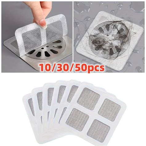 Pcs Disposable Floor Drain Sticker Shower Drain Hair Catcher Cover