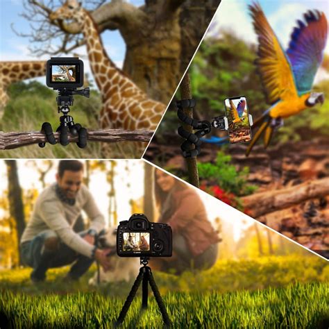 7 Flexible Tripods: Ideal for Smartphone, Action Cameras, DSLR