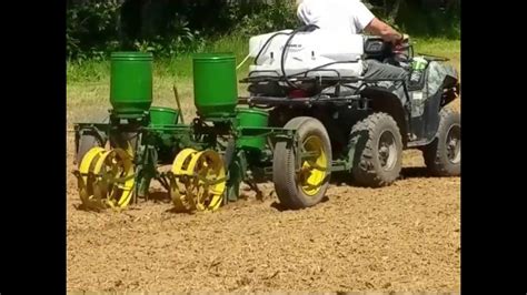 Planting Corn Food Plot With Antique John Deere 2 Row Planter Youtube