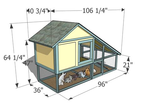 Free Rabbit Hutch Plans Dimensions Myoutdoorplans