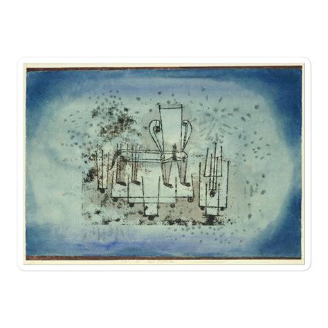 Paul Klee Alter Dampfer Old Steamboat 1922 Bubble Free Stickers Etsy