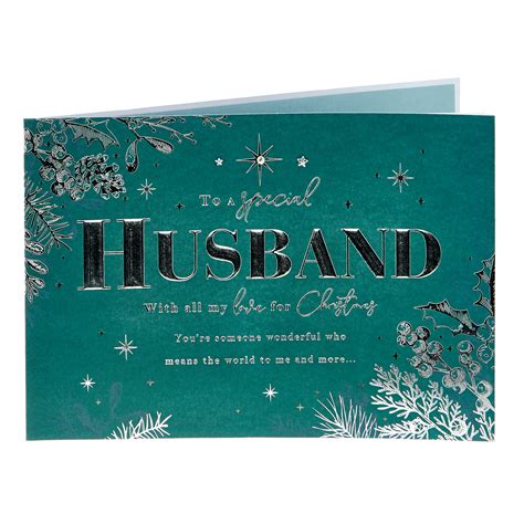 Buy Christmas Card Husband With All My Love For Gbp 1 99 Card Factory Uk