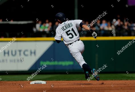 Seattle Mariners Ichiro Suzuki Runs Bases Editorial Stock Photo - Stock Image | Shutterstock