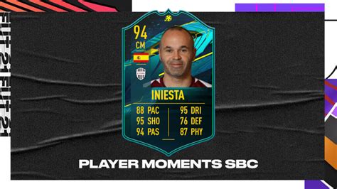 FIFA 21 Sfida Creazione Rosa Iniesta Player Moments Weareutita